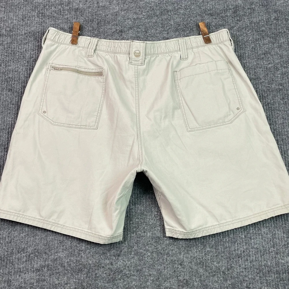 Wrangler Cargo Shorts Mens 44 Tan Beige Stretch Outdoor Casual Utility Pocket
